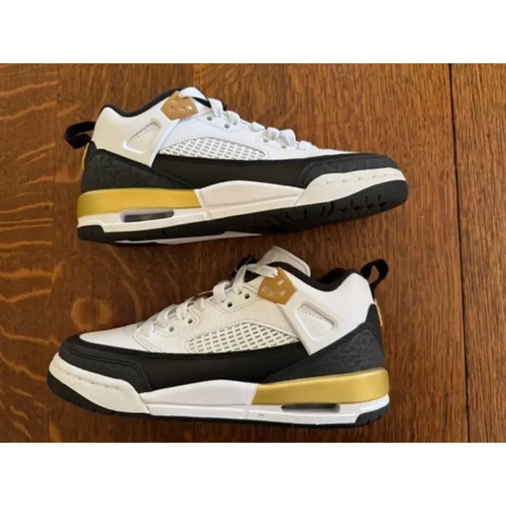 NIB Nike Jordan Spizike Low Wht/Mt Gold/Black Y4.5/W6